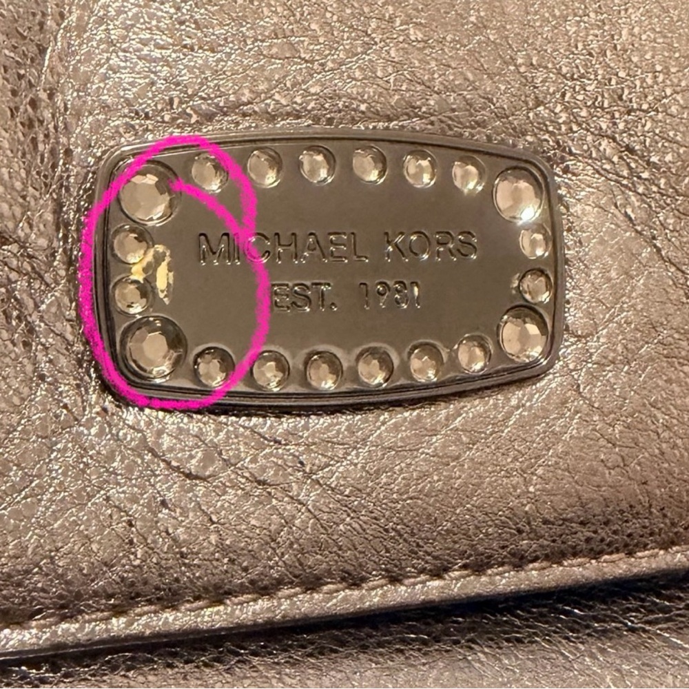 Michael Kors Jet Set Convertible Chain Bag In Metallic Rose Gold - Picture 12 of 12